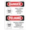 Signmission Safety Sign, OSHA Danger, 14" Height, Pool Closed Strong Chemicals In Use, Spanish OS-DS-D-1014-VS-1626 - alternate 1
